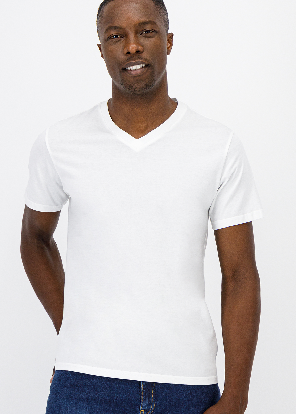 Plain White V Neck T Shirt Jual H&M Muscle Fit V-neck T-shirt