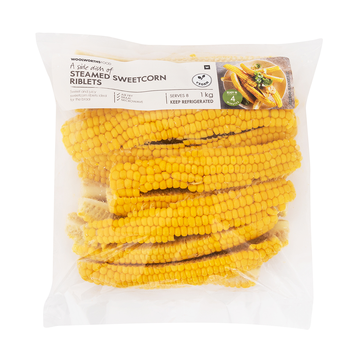 Steamed Sweetcorn Riblets 1 kg | Woolworths.co.za