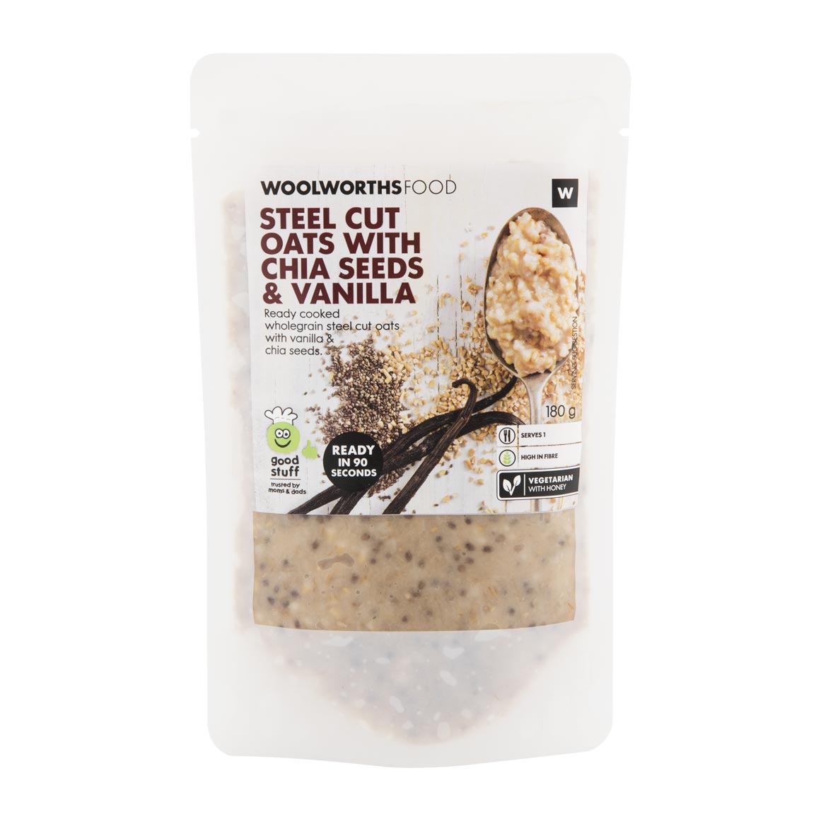 Steel Cut Oats with Chia Seeds and Vanilla 180 g