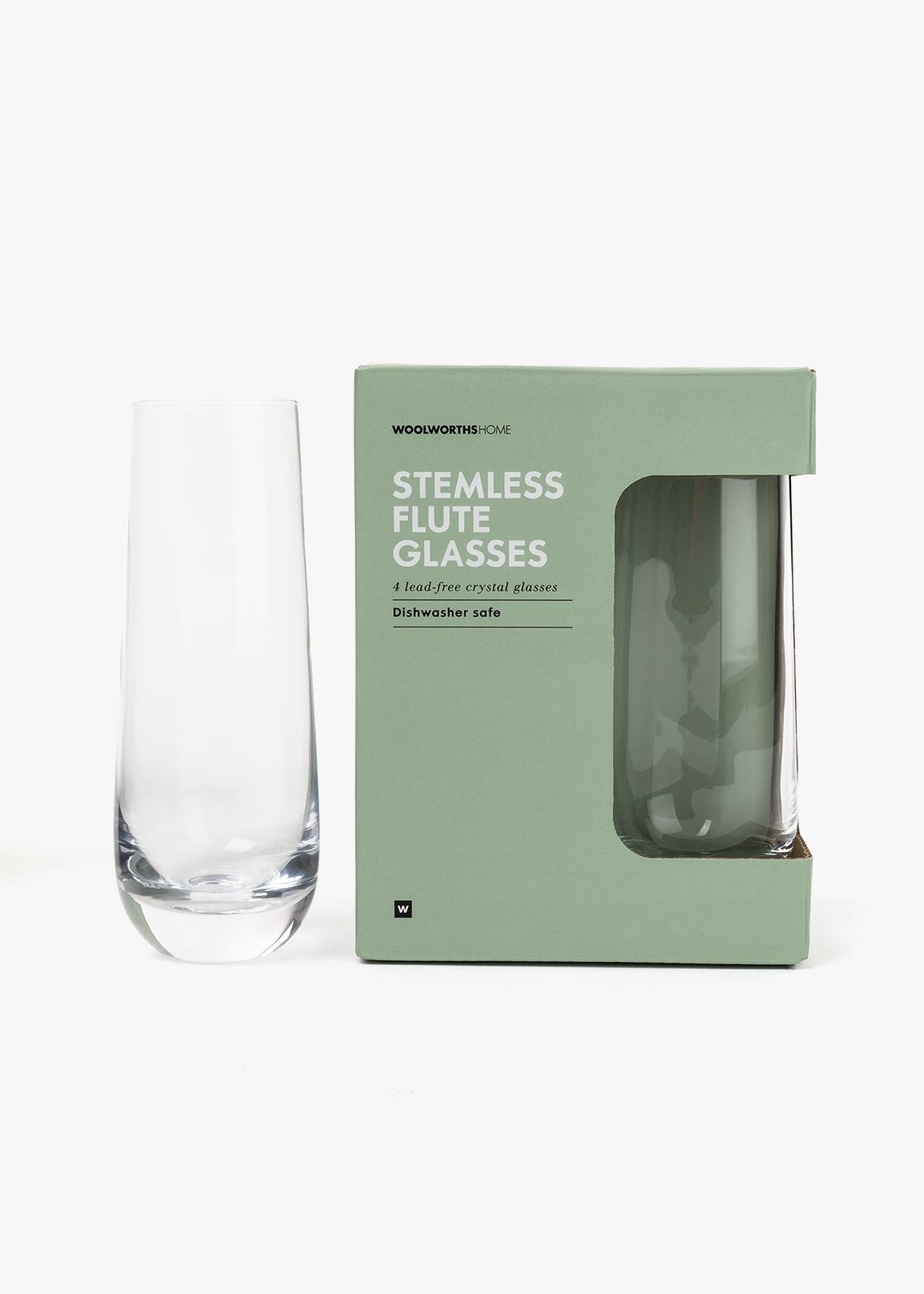 Stemless Flute Glasses 4 Pack