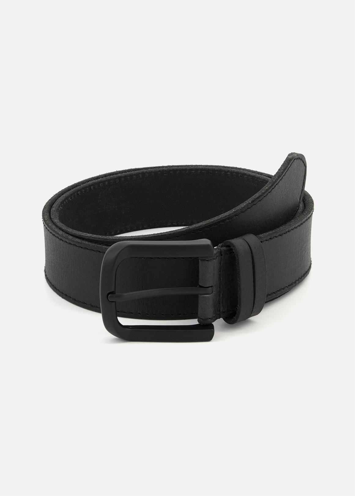Stitch Detail Leather Belt