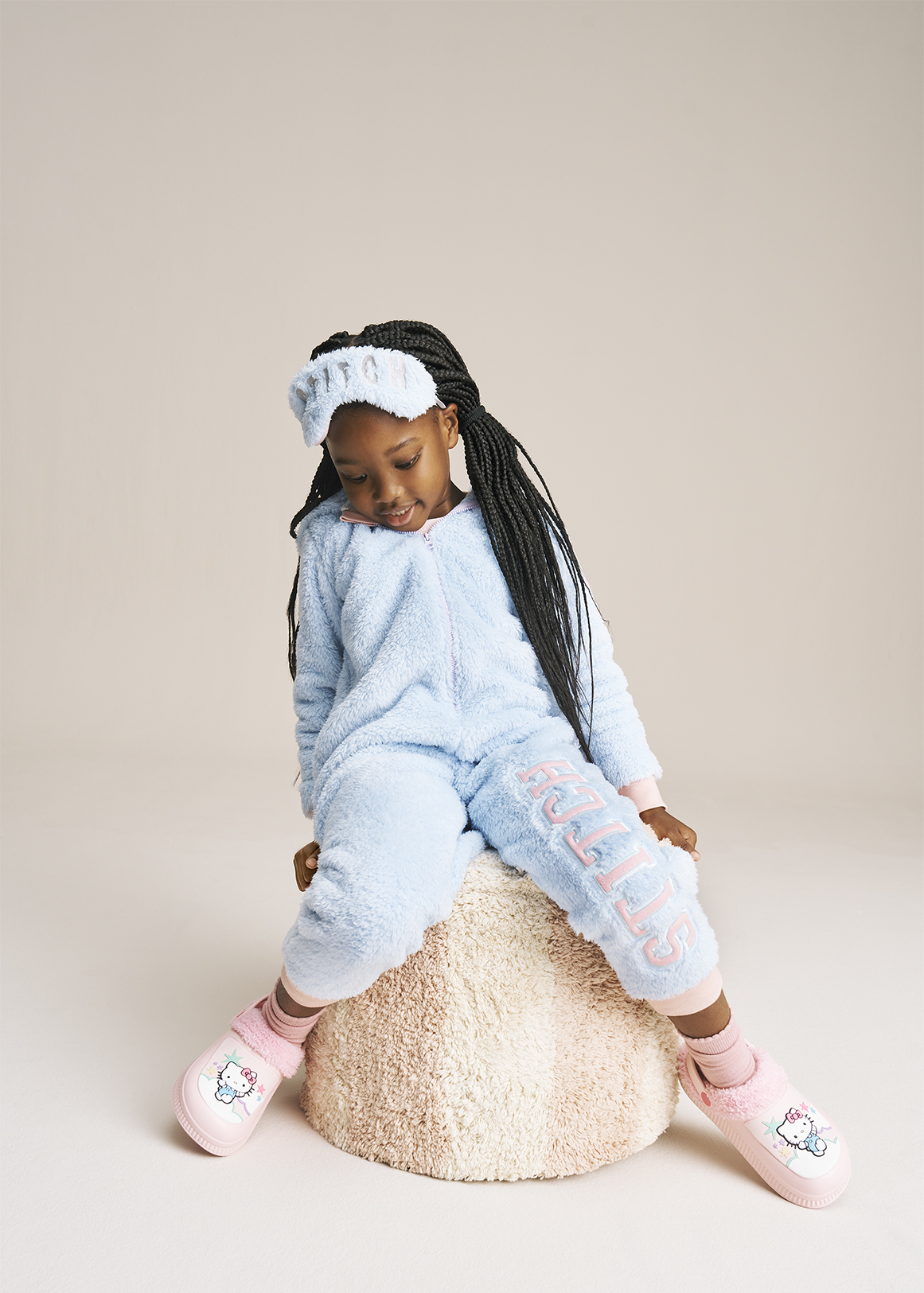 Stitch Hooded Onesie & Eye Mask Set
