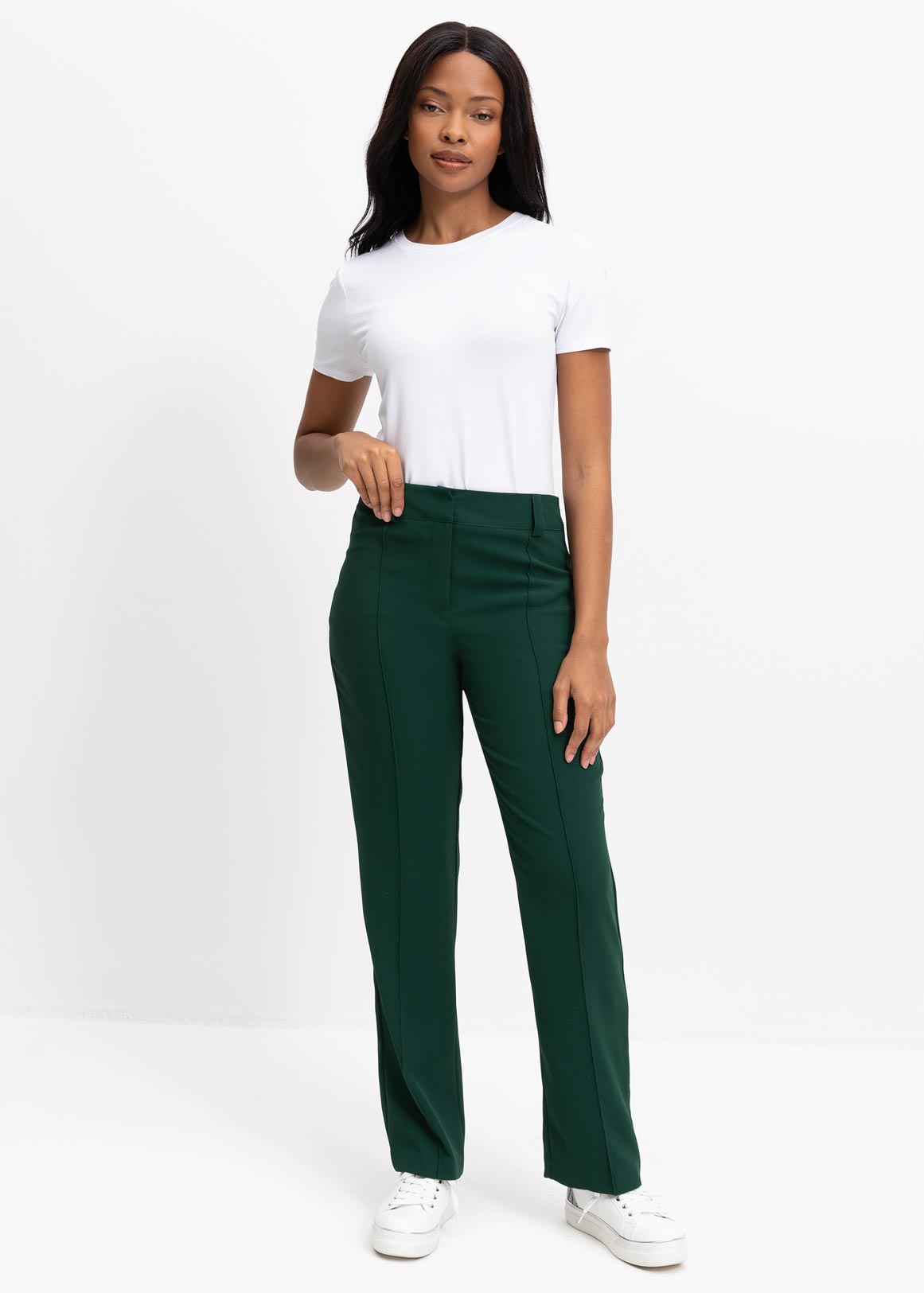 Straight Leg Crepe Suit Trousers | Woolworths.co.za