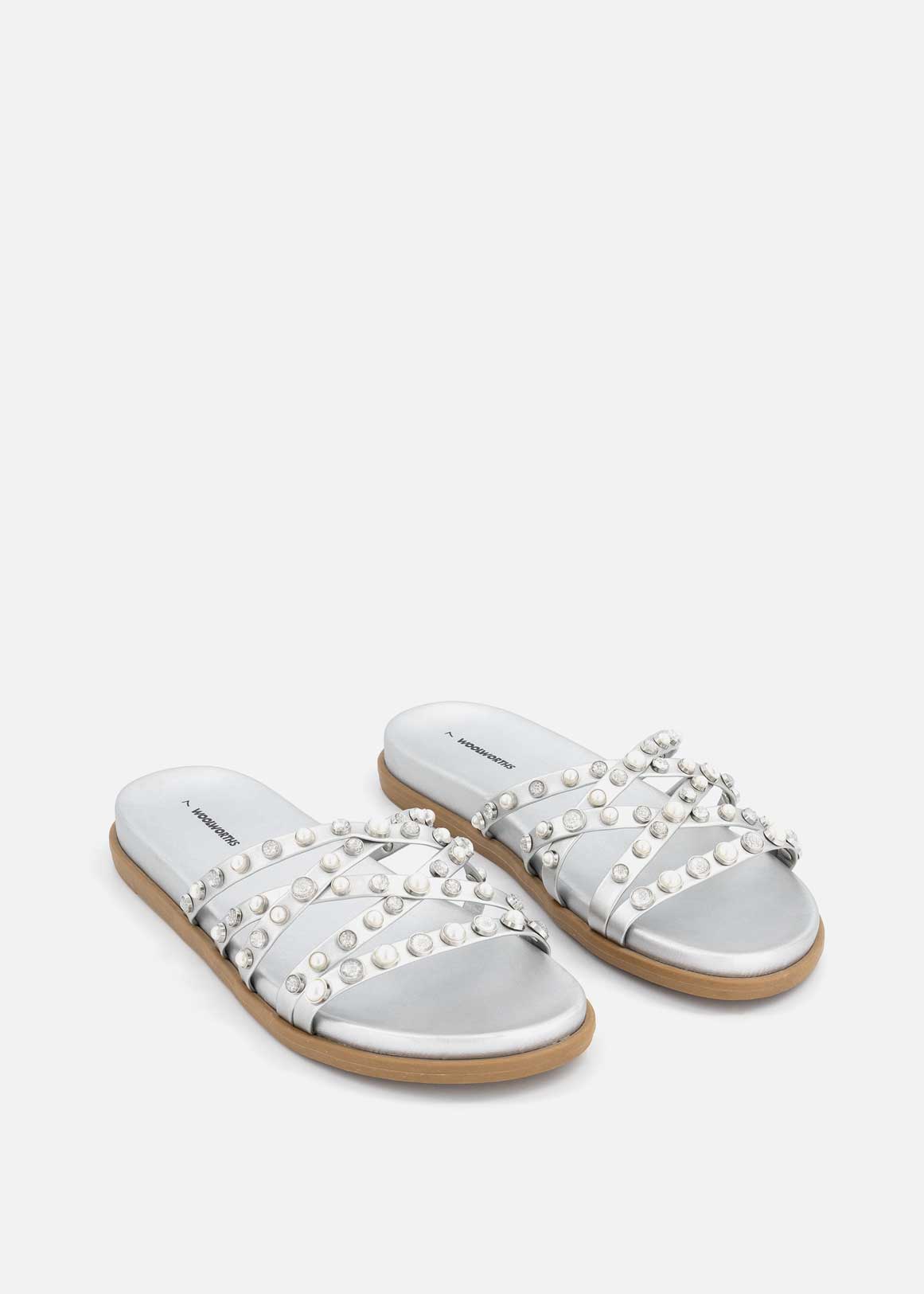 Strappy Faux Pearl Mules | Woolworths.co.za