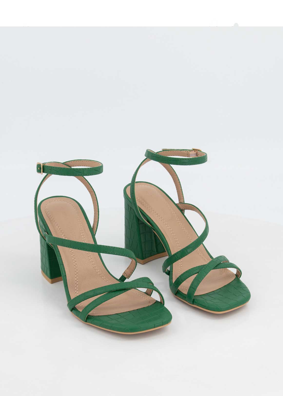 Strappy Flare Block Heel Sandals | Woolworths.co.za