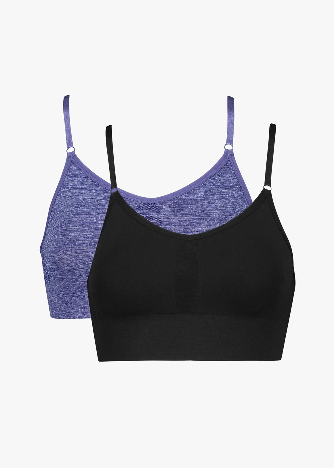 Strappy Padded Crop Tops 2 Pack