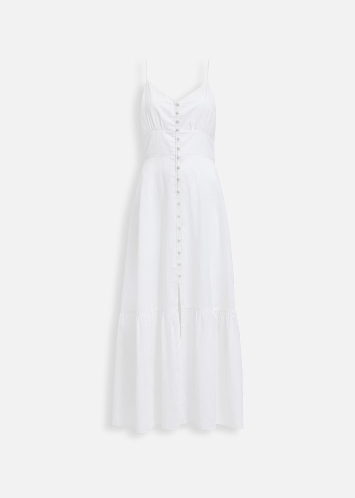 Strappy Tiered Cotton Midi Dress | Woolworths.co.za