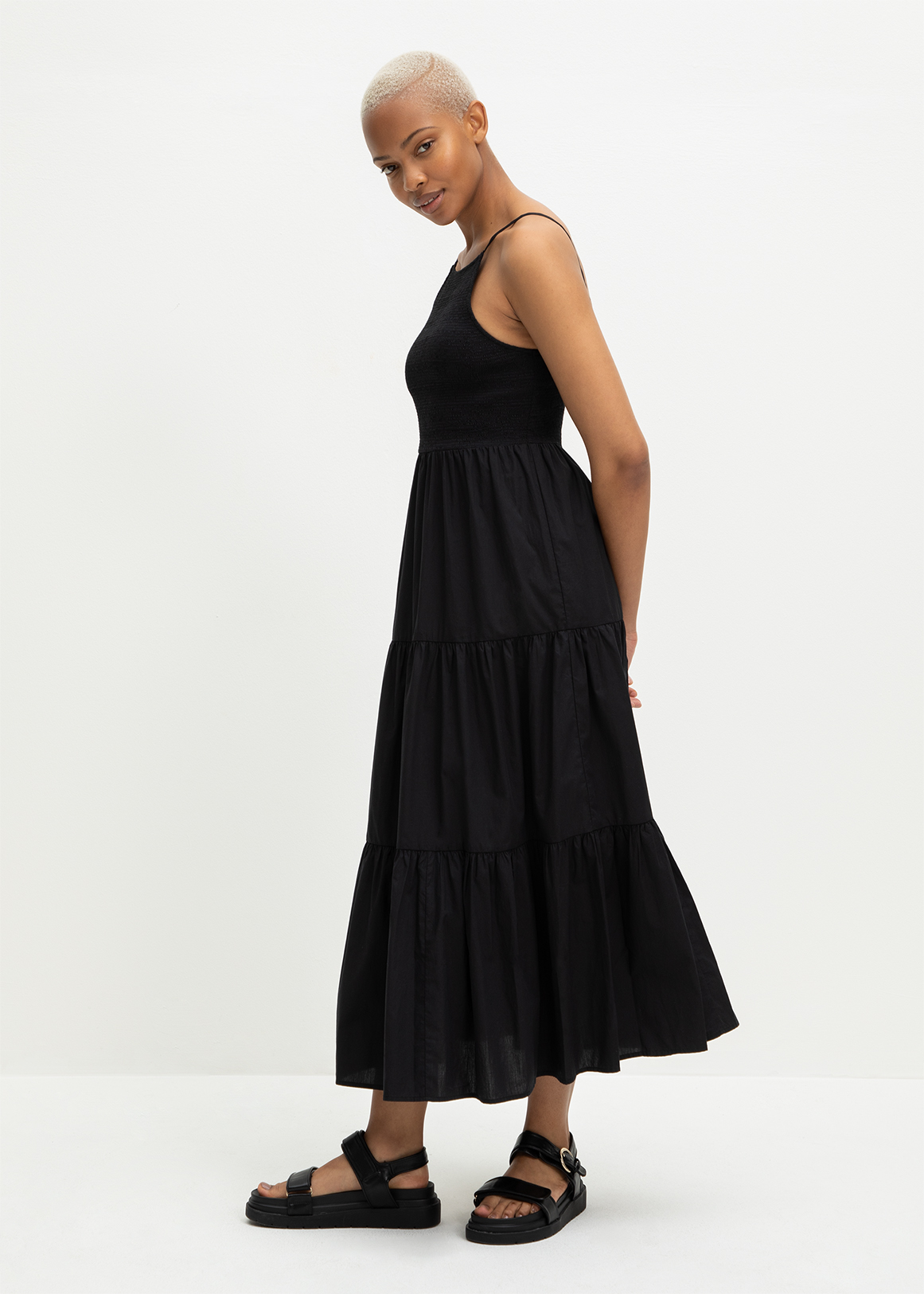 Strappy Tiered Maxi Dress | Woolworths.co.za