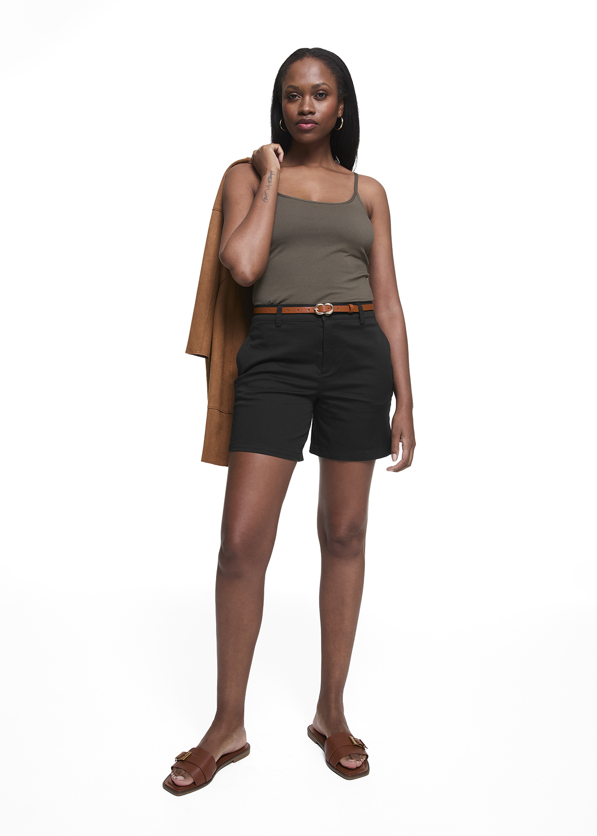 Stretch Cotton Chino Shorts
