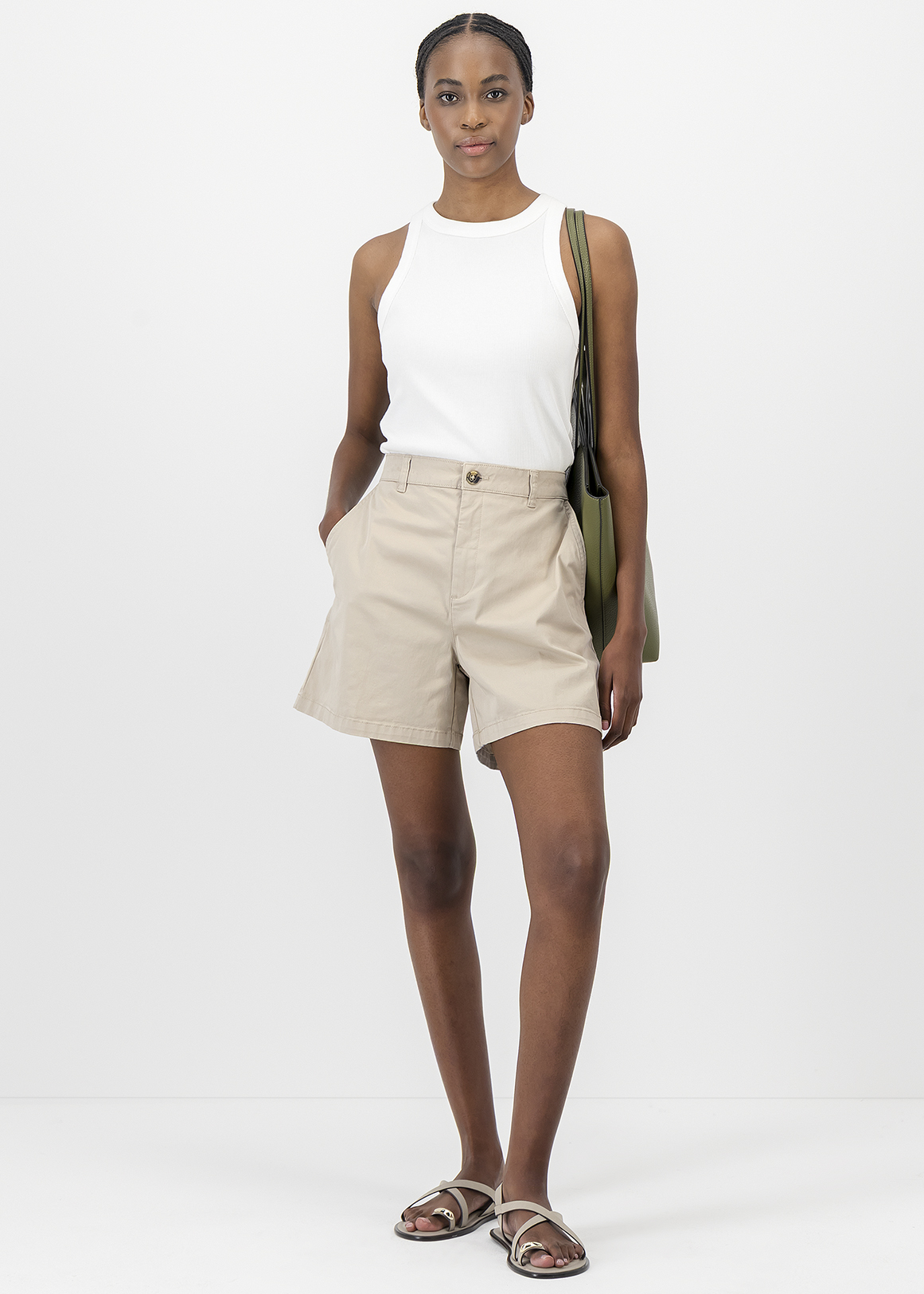 Stretch Cotton Chino Shorts