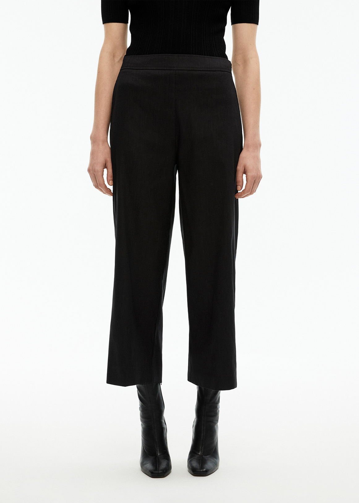 Stretch Linen Blend Crop Pant | Woolworths.co.za