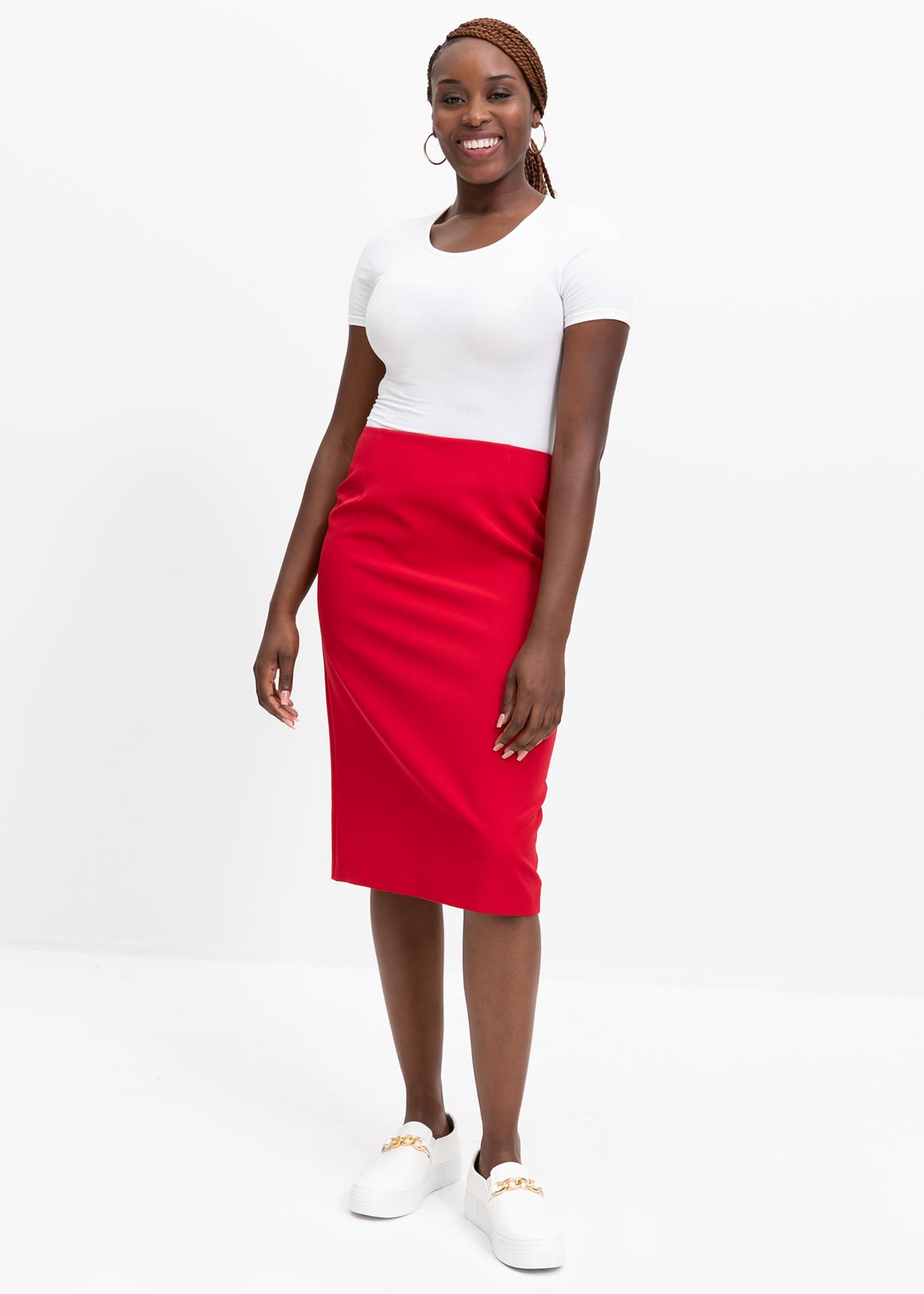 Stretch Pencil Skirt Za 1712