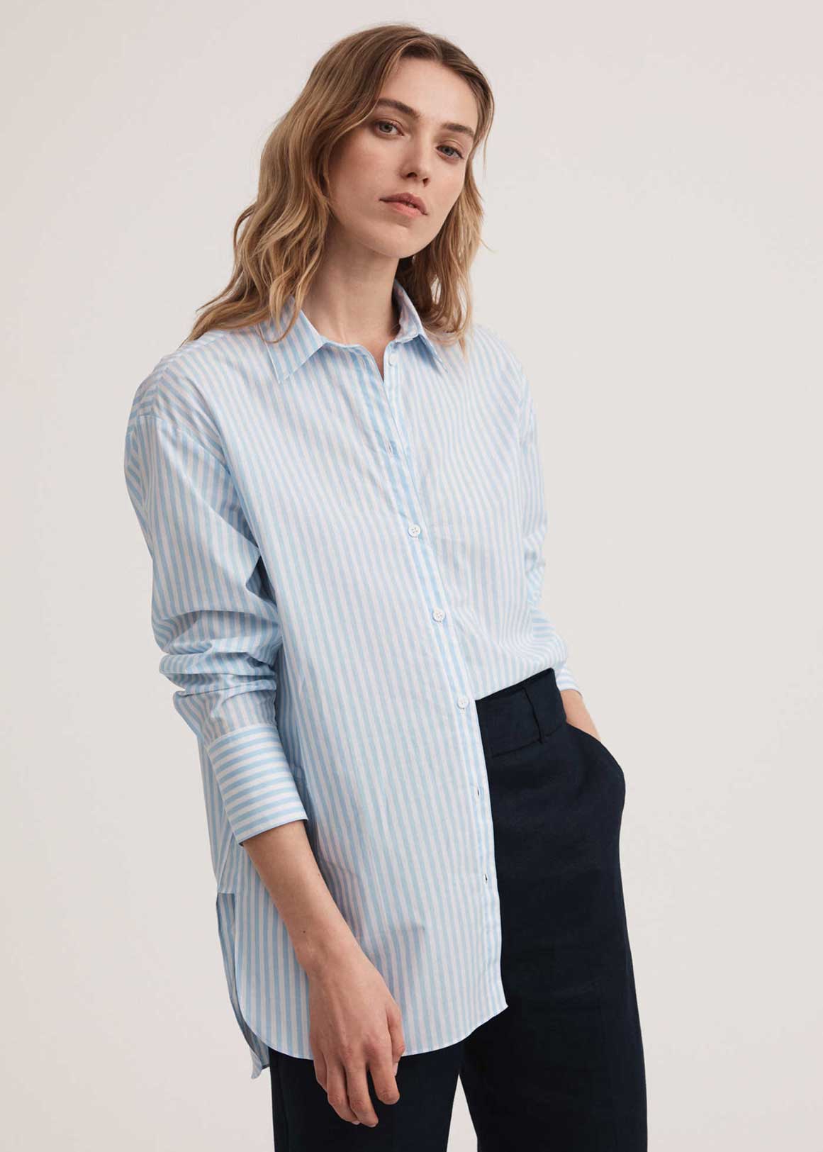 Stripe Cotton Shirt | Woolworths.co.za