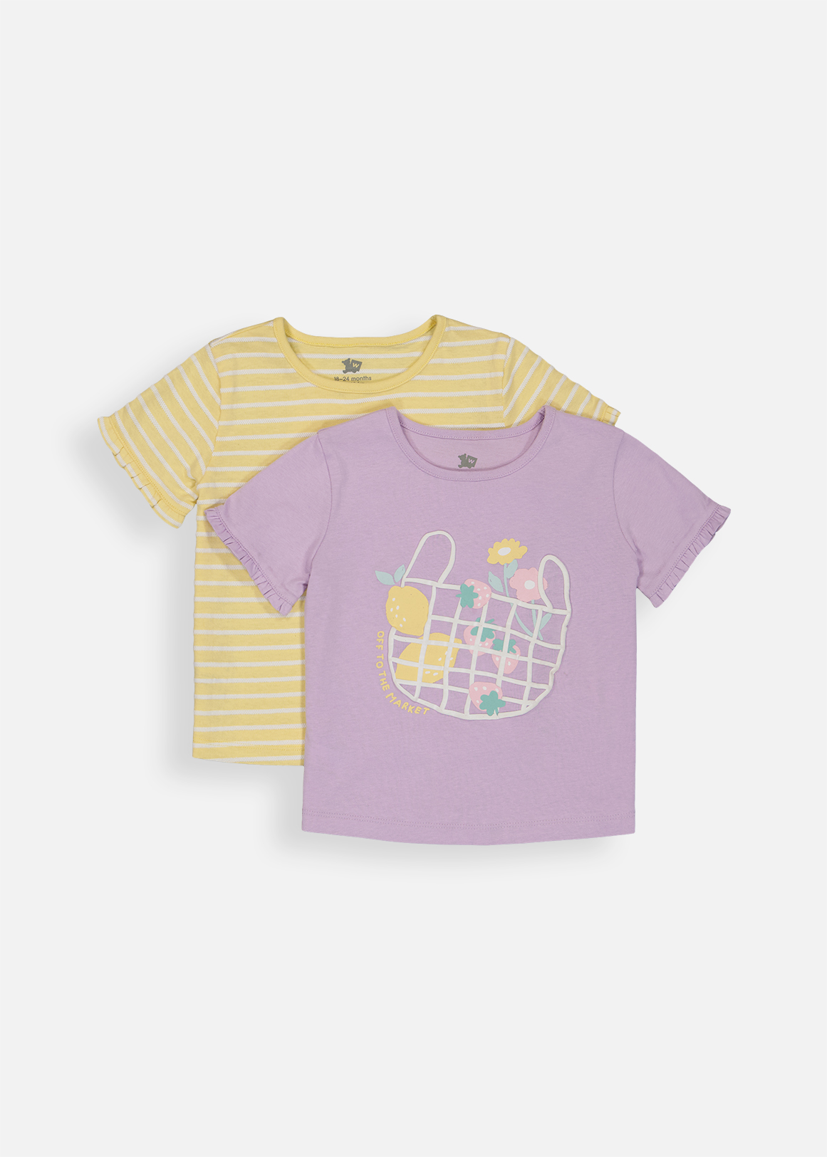 Stripe Cotton T-shirts 2 Pack