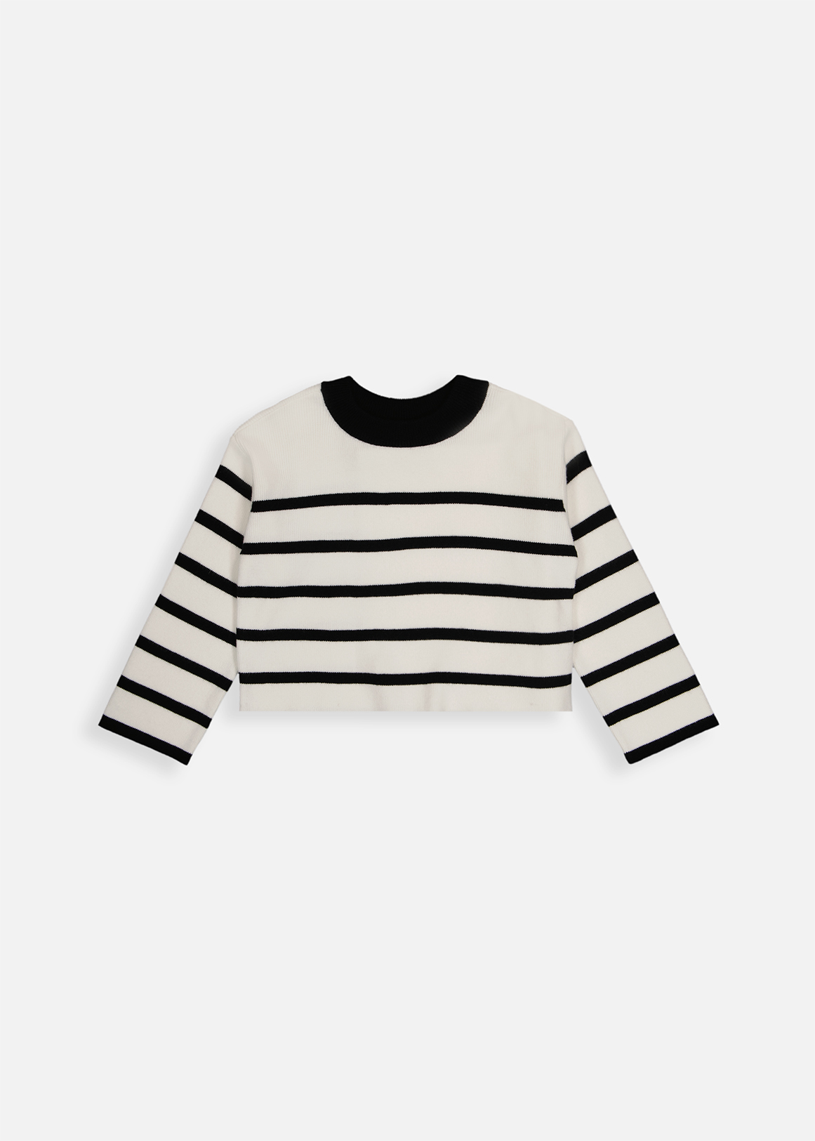 Stripe Crew Cropped Jumper