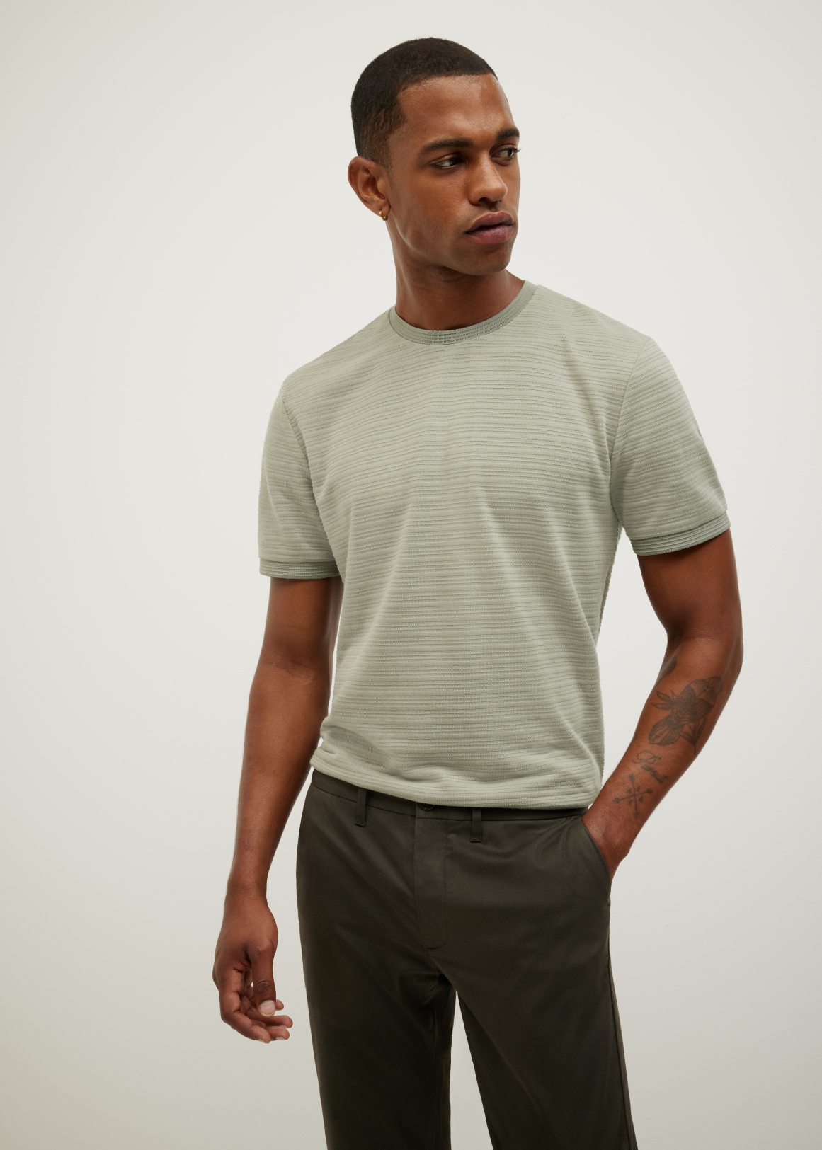 Stripe Jacquard Tee