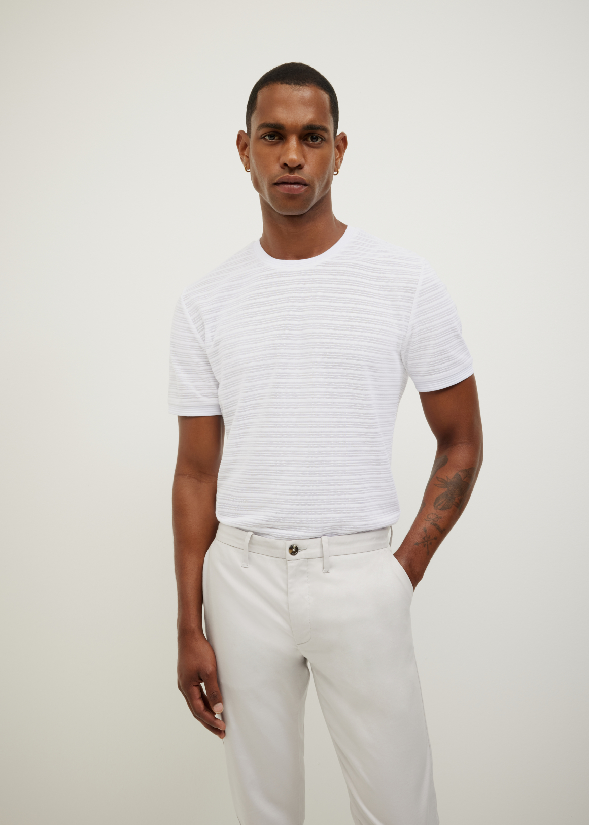 Stripe Jacquard Tee