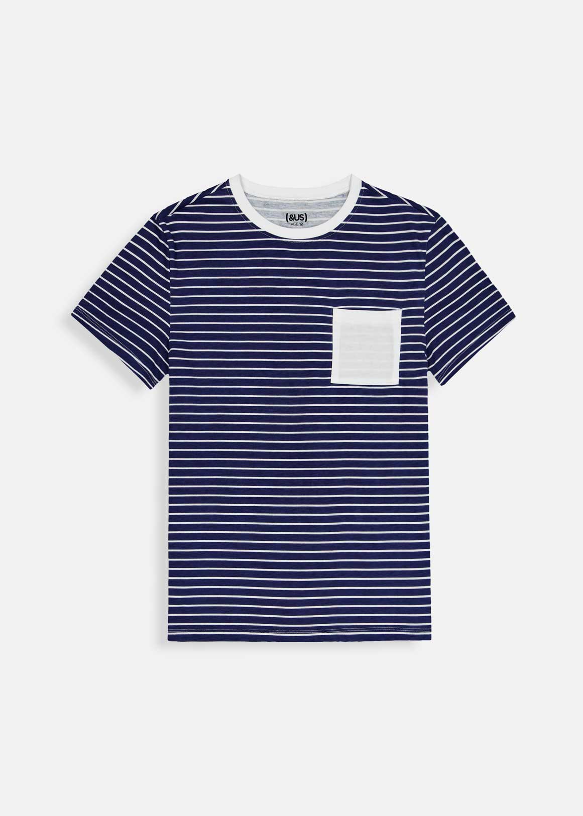 Stripe Pocket Cotton T-shirt | Woolworths.co.za