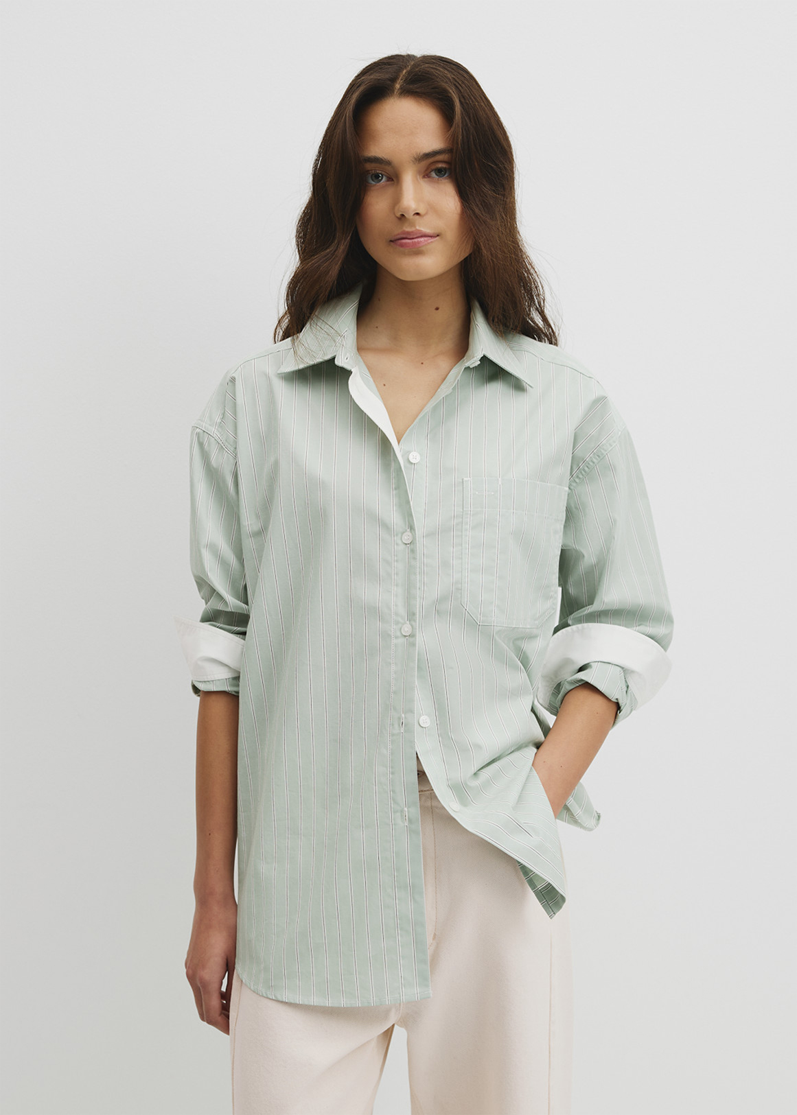 Stripe Poplin Shirt