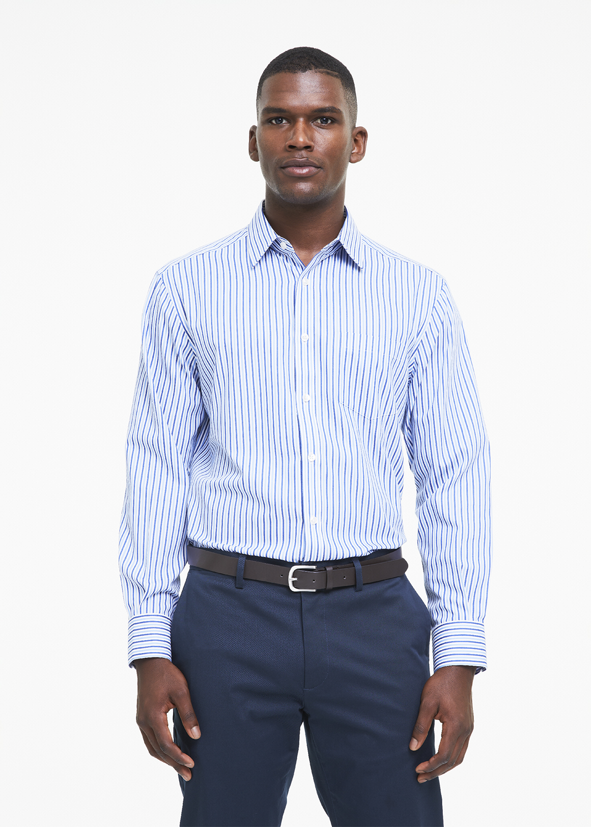 Stripe Regular Fit Cotton Shirt | Woolworths.co.za
