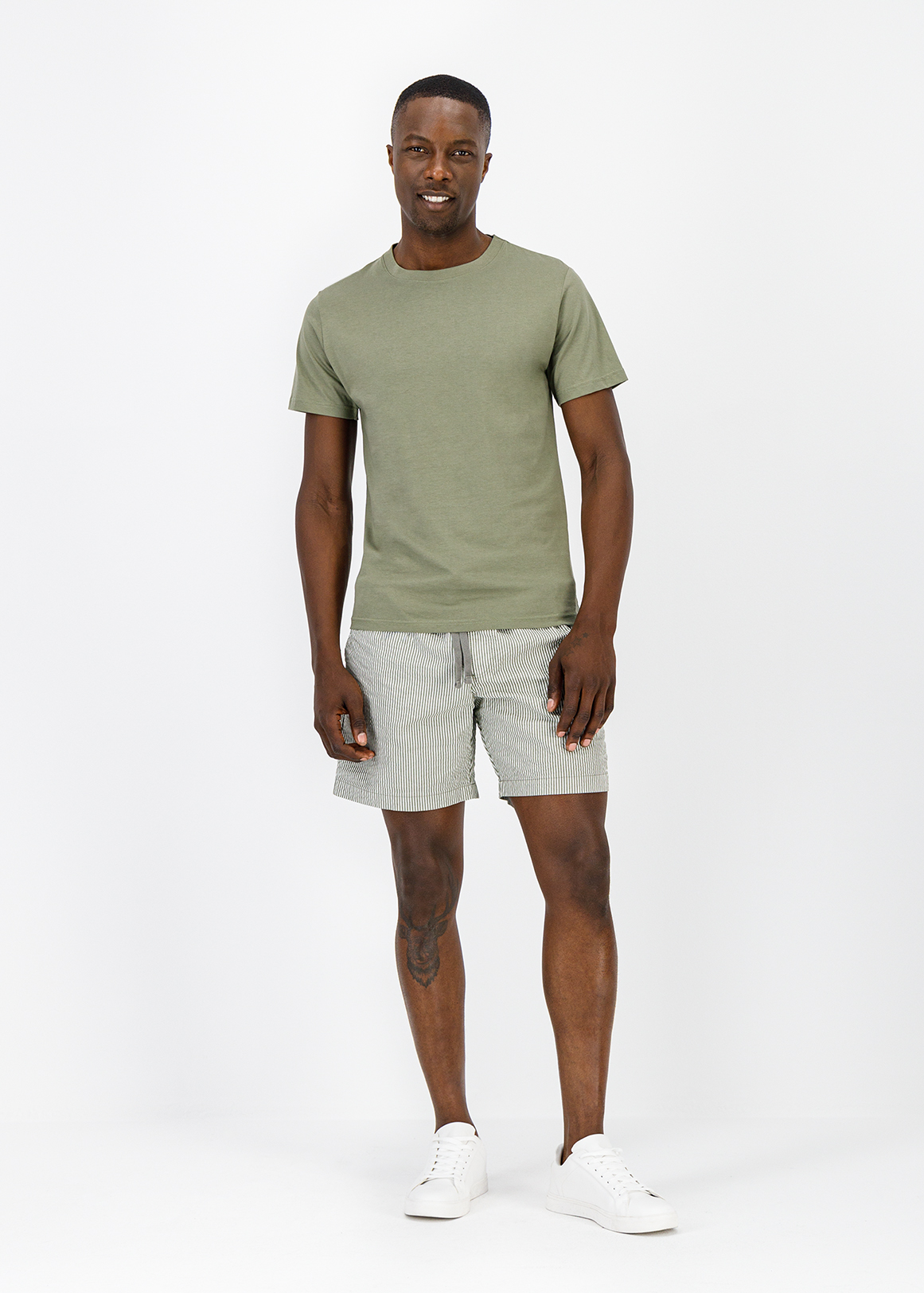 Stripe Seersucker Cotton Deck Shorts | Woolworths.co.za