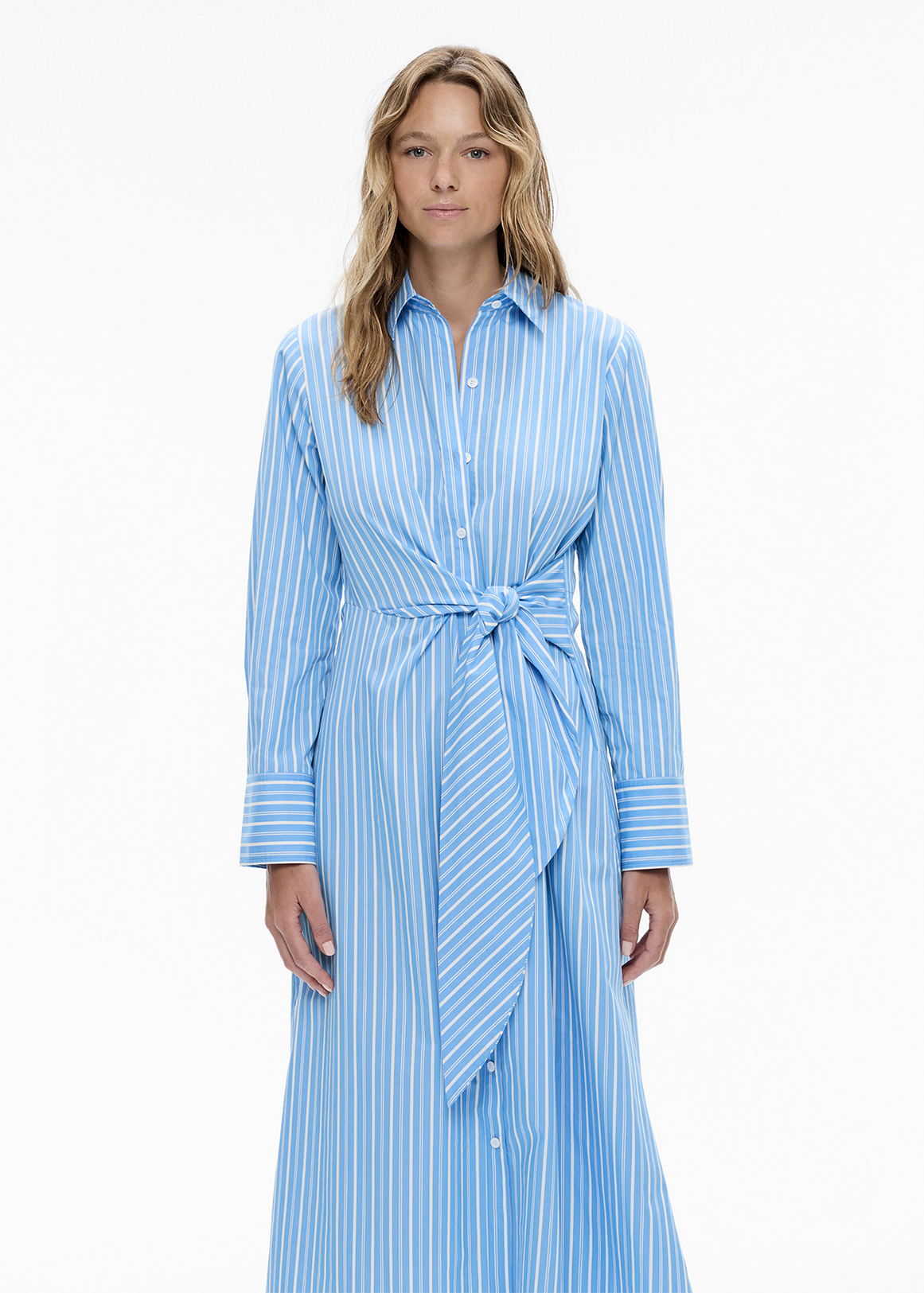 Stripe Wrap Waist Shirt Dress | Woolworths.co.za