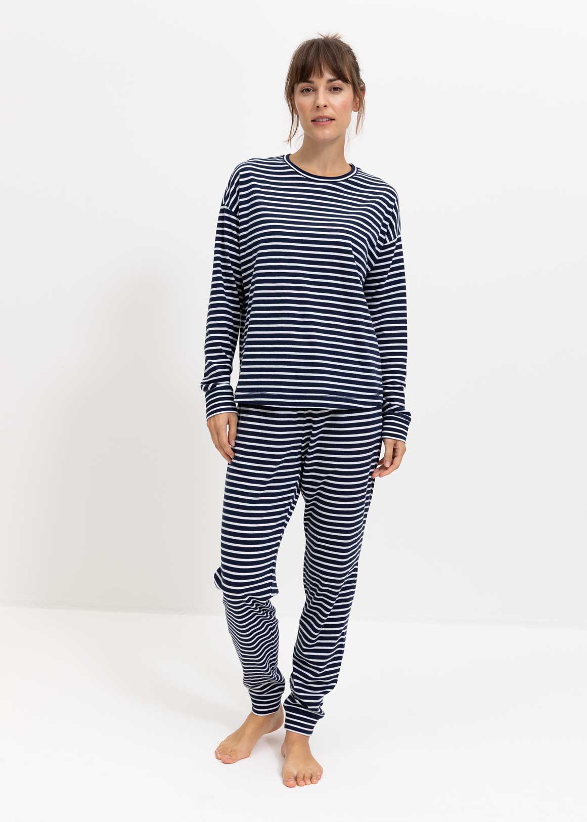 Striped Brushed Knit Pyjamas | Woolworths.co.za