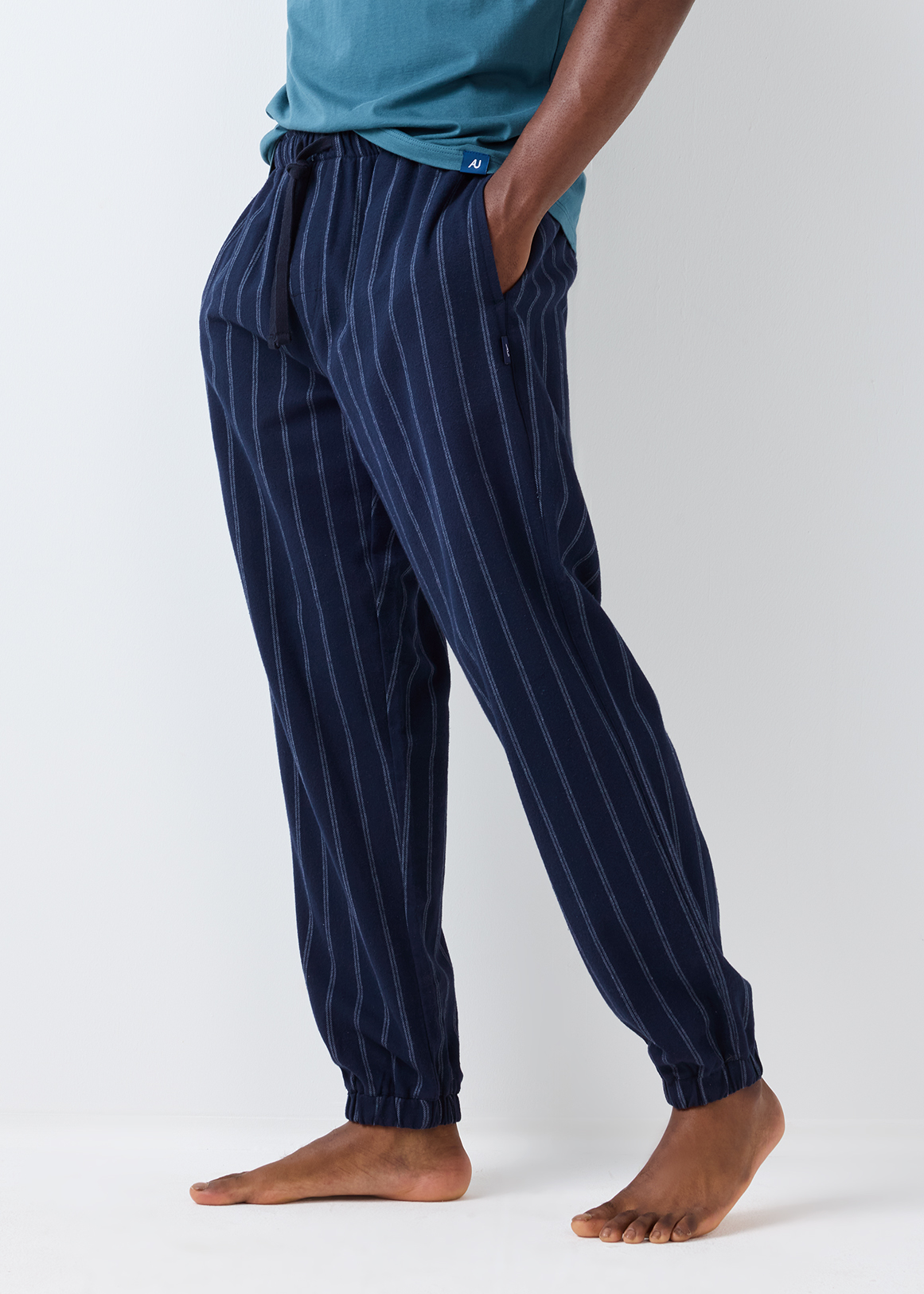 Striped Cotton Flannel Pyjama Pants
