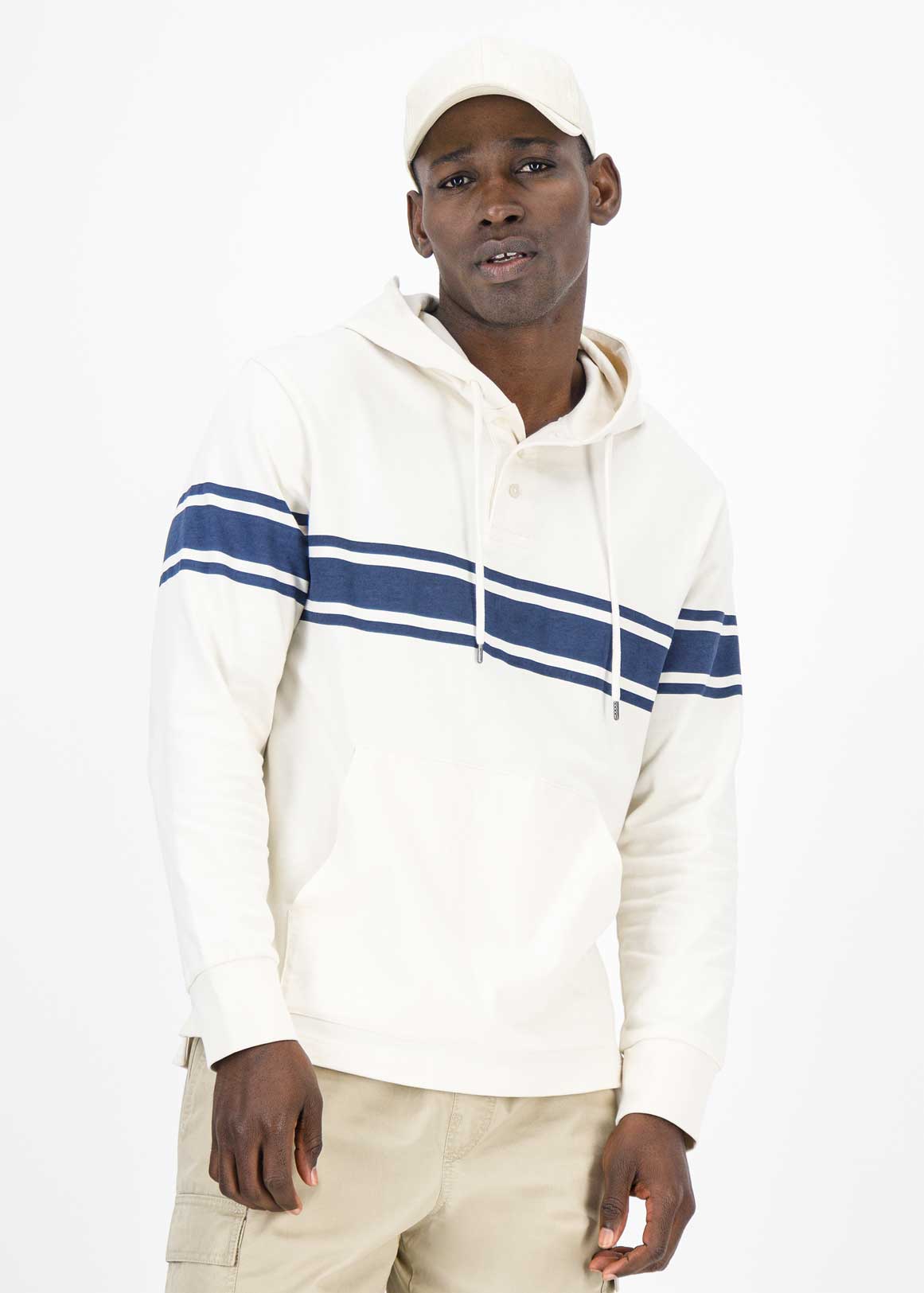 Striped Cotton Hoodie | Woolworths.co.za