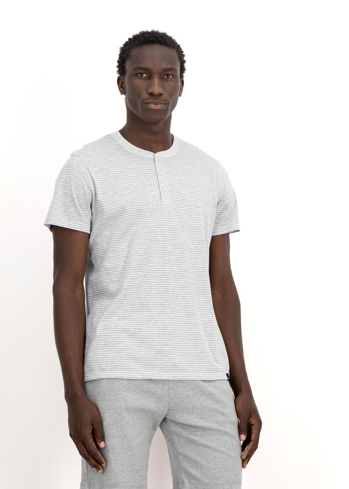 Striped Henley Sleep T-shirt | Woolworths.co.za