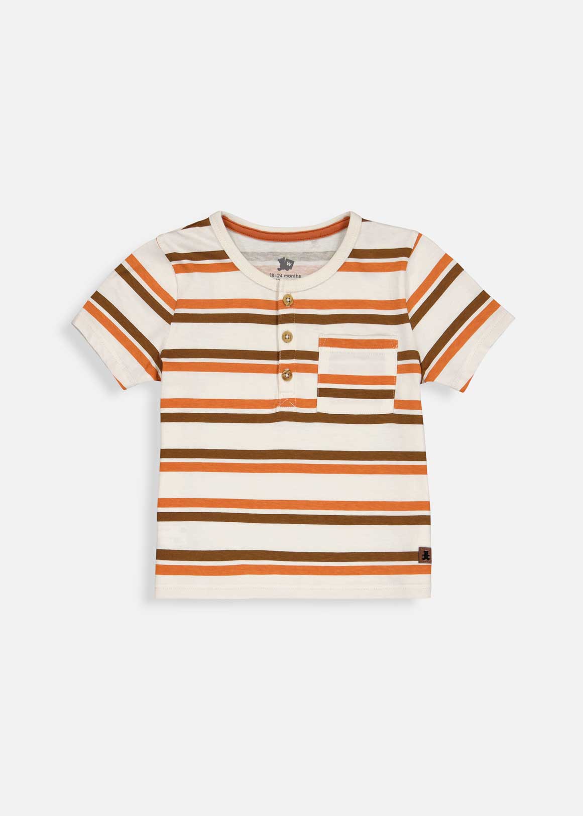 Striped Henley T-shirt | Woolworths.co.za