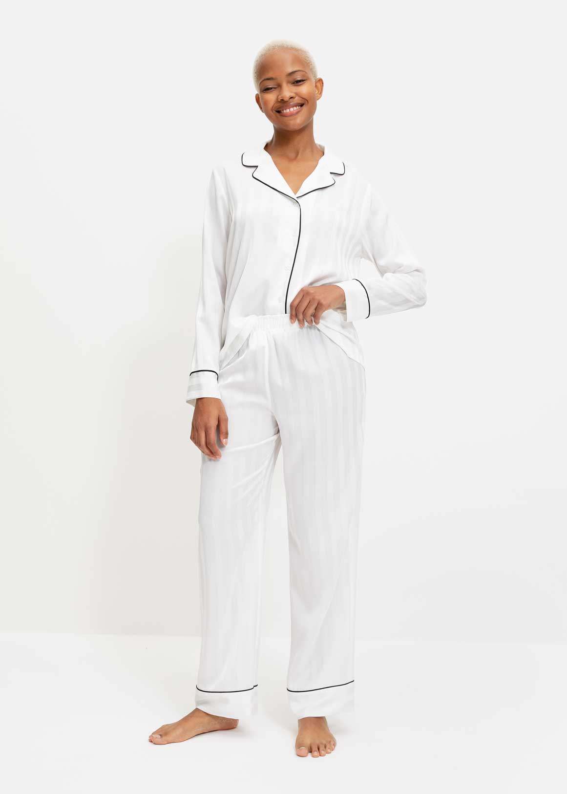 Striped Satin Pyjama Pants | Woolworths.co.za
