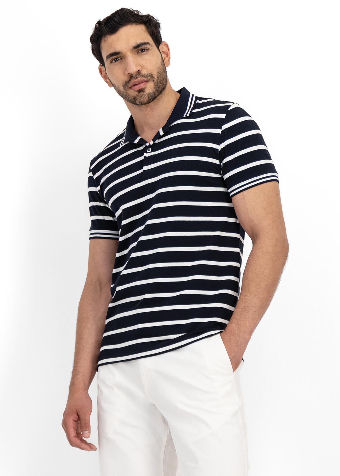 Striped Slim Fit Golfer | Woolworths.co.za