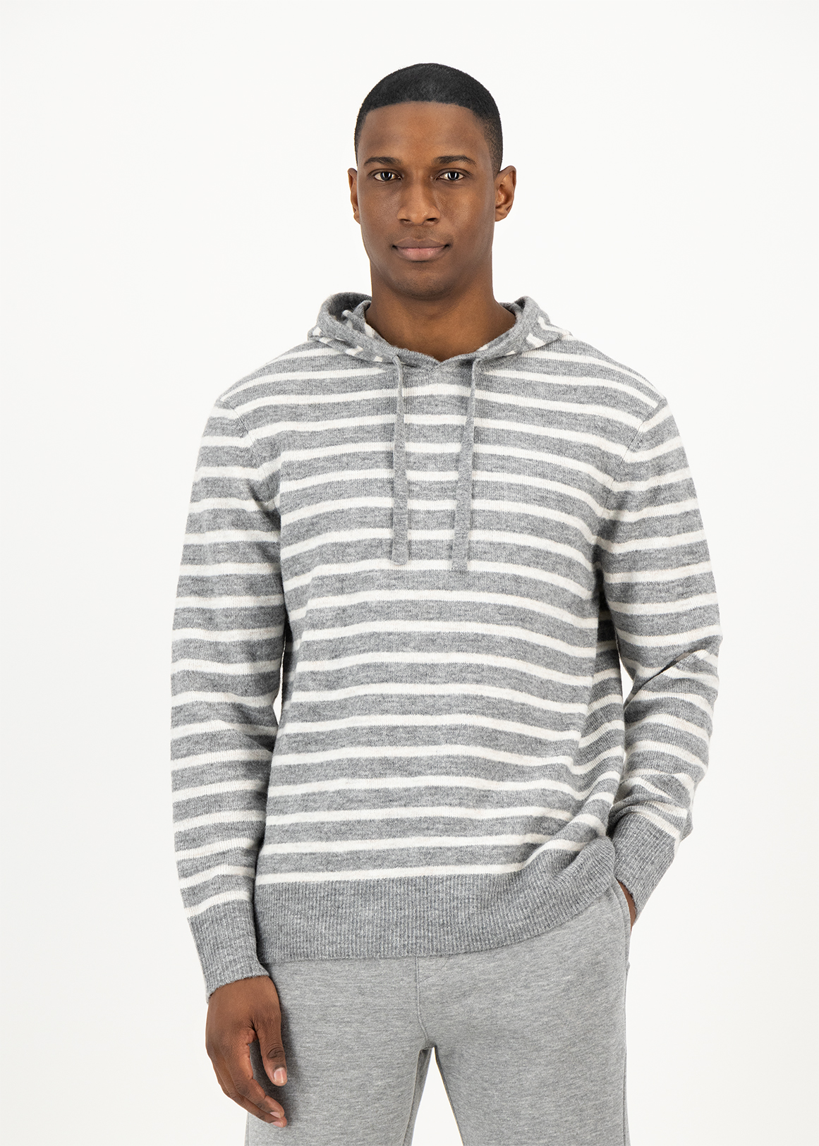 Striped Soft Knit Hoodie | Woolworths.co.za