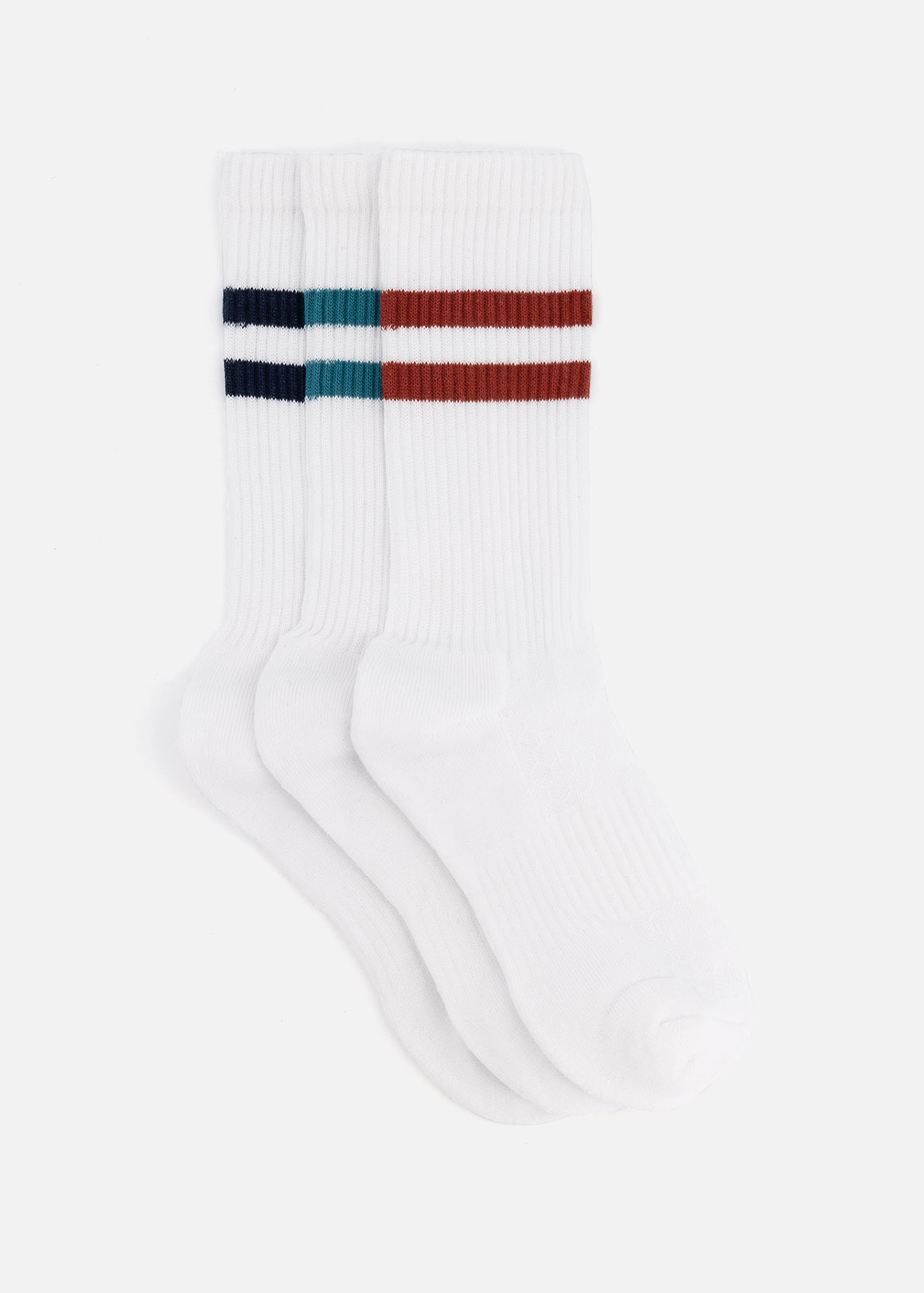 Striped Sport Cotton Rich Tennis Socks 3 Pack | Woolworths.co.za