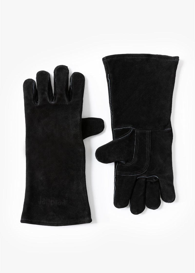 Jan Braai Suede Braai Gloves in BLACK