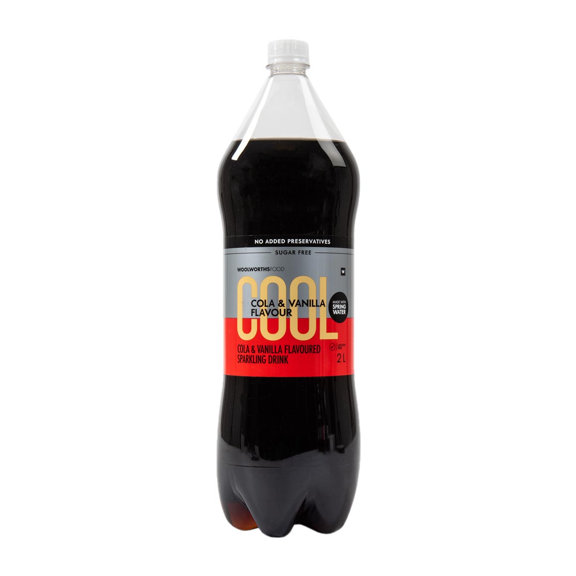 Sugar Free Cola and Vanilla Flavoured Sparkling Drink 2 L
