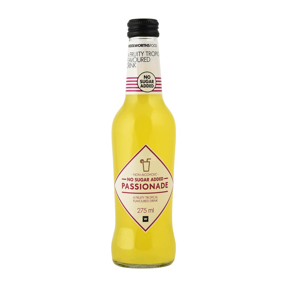 Sugar Free Sparkling Passion Fruit and Lemon Drink 275 ml