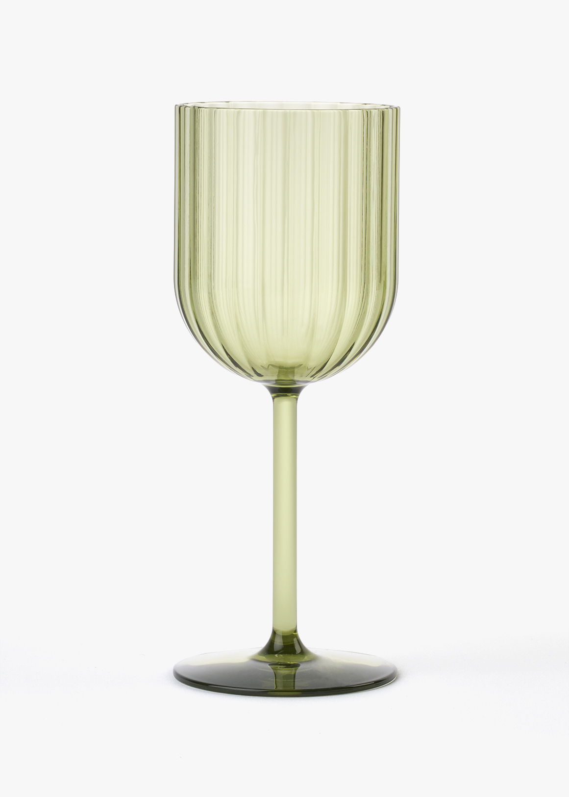 Summer Ribbed Wine Glass