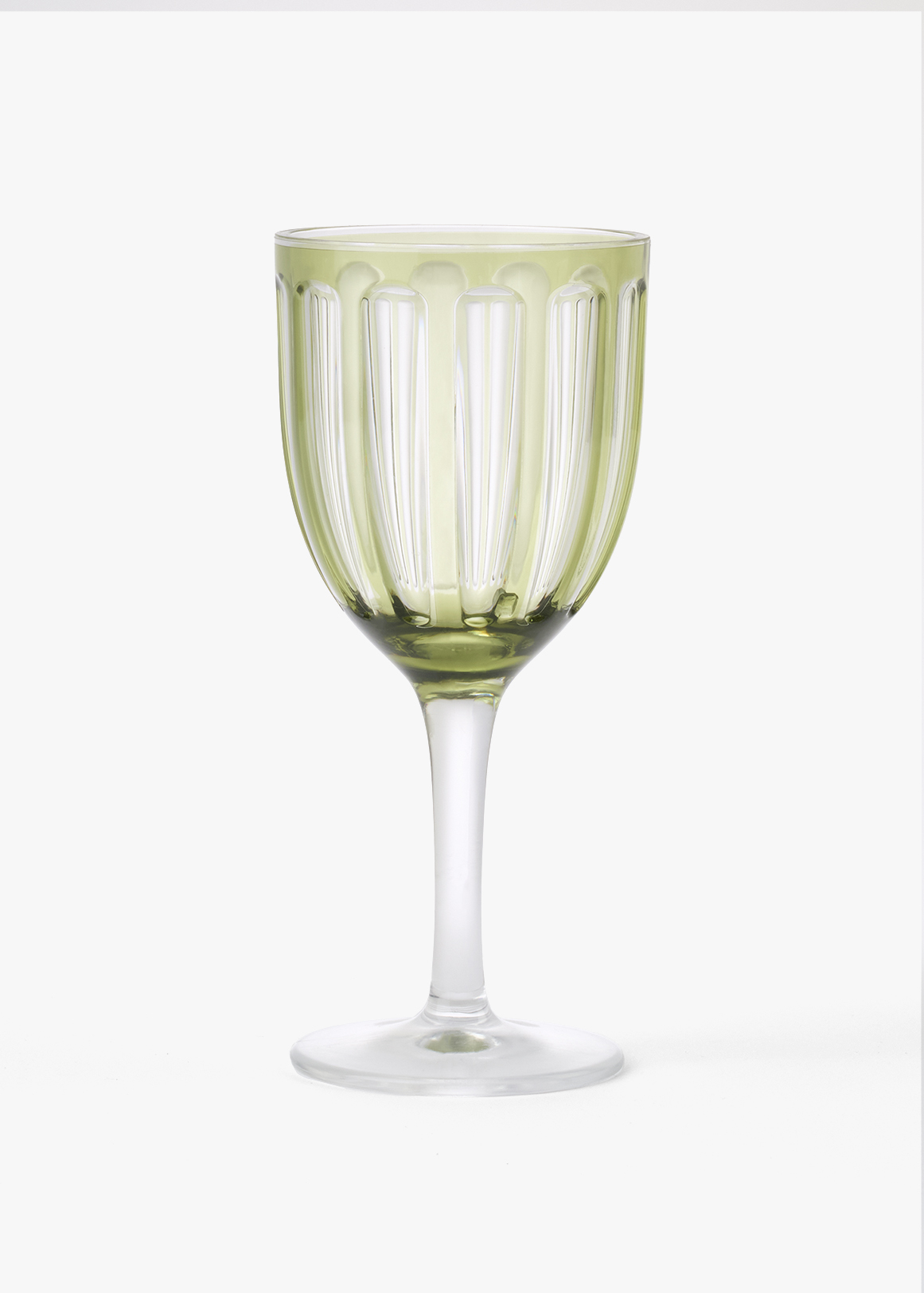 Summer Stripe Wine Glass