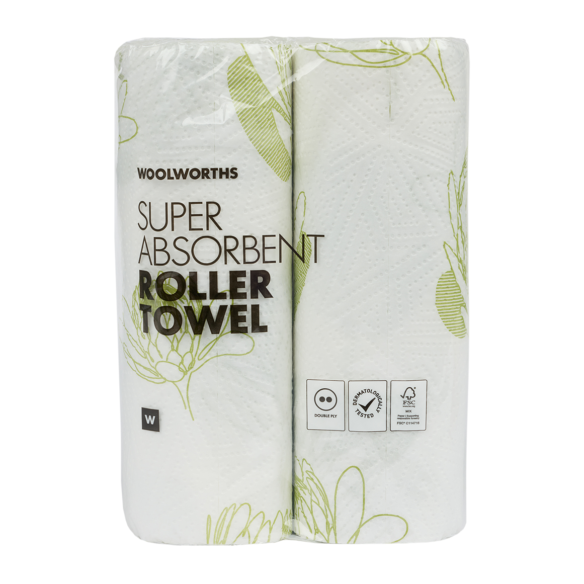 Super Absorbent 2 Ply Printed Roller Towel 2 pk