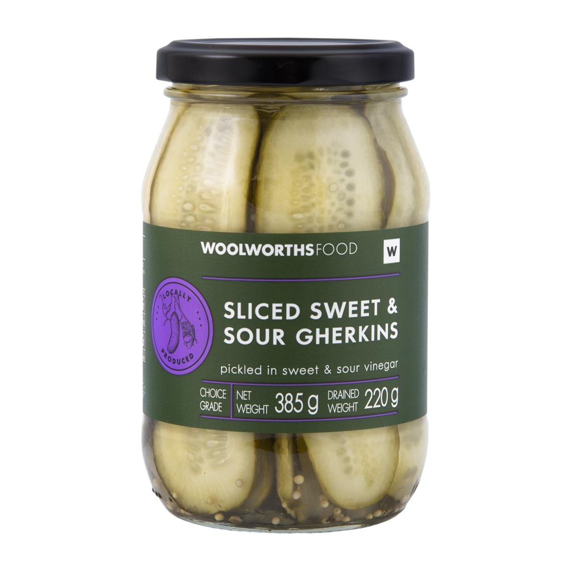 Sweet and Sour Sliced Gherkins 385 g