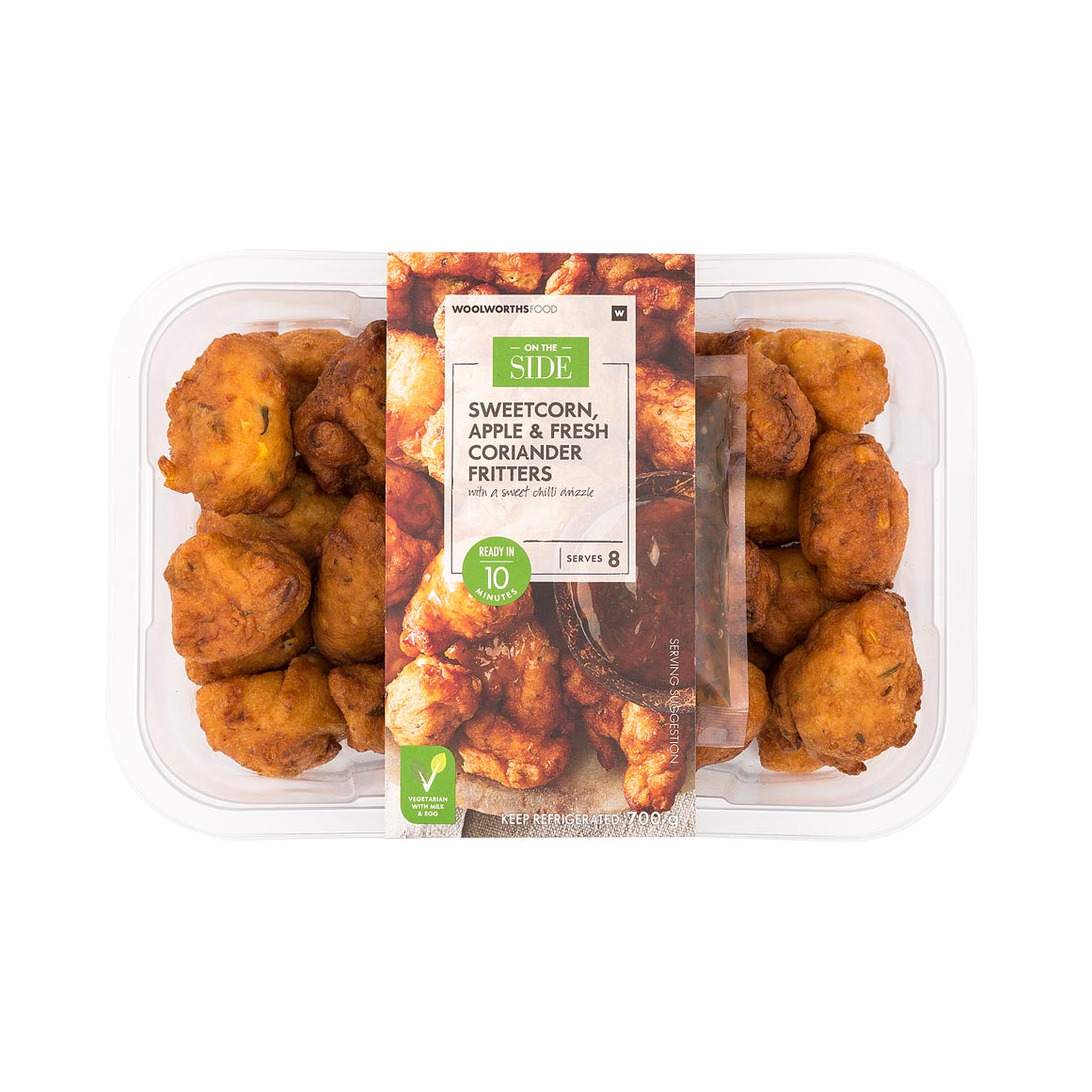 Sweetcorn, Apple & Fresh Coriander Fritters 700g | Woolworths.co.za