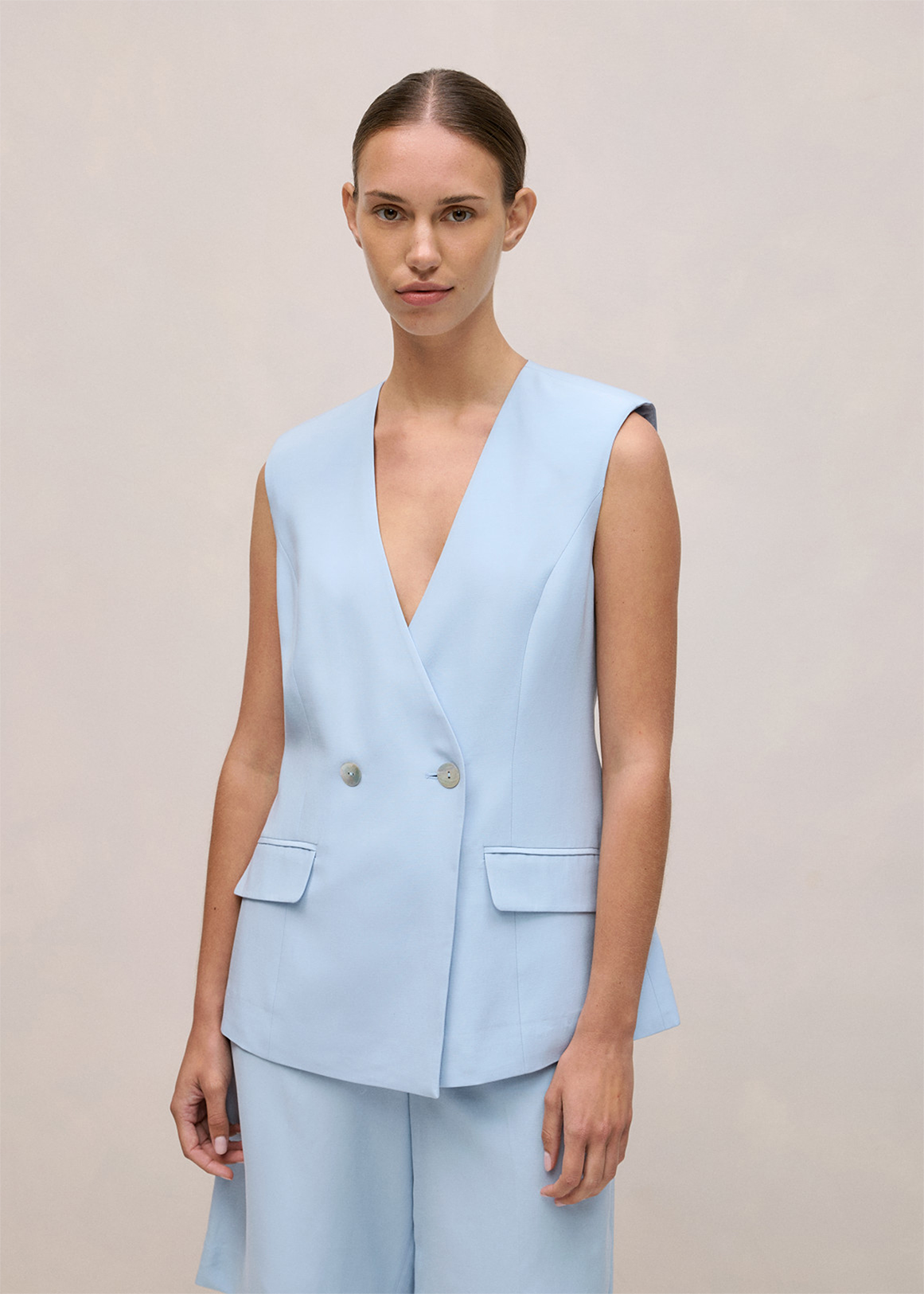 Tailored Double Breasted Vest