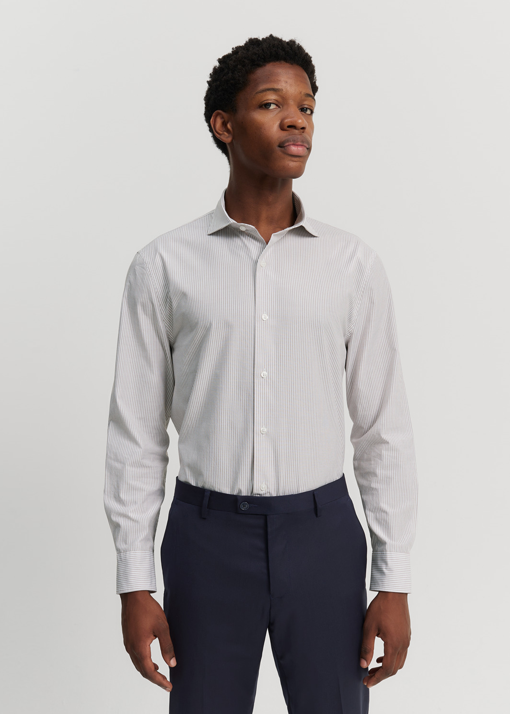 Tailored Fit Cotton Stripe Shirt | Woolworths.co.za