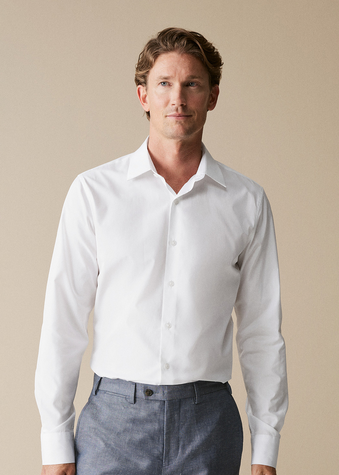 Tailored Fit Italian Cotton Poplin Shirt | Woolworths.co.za