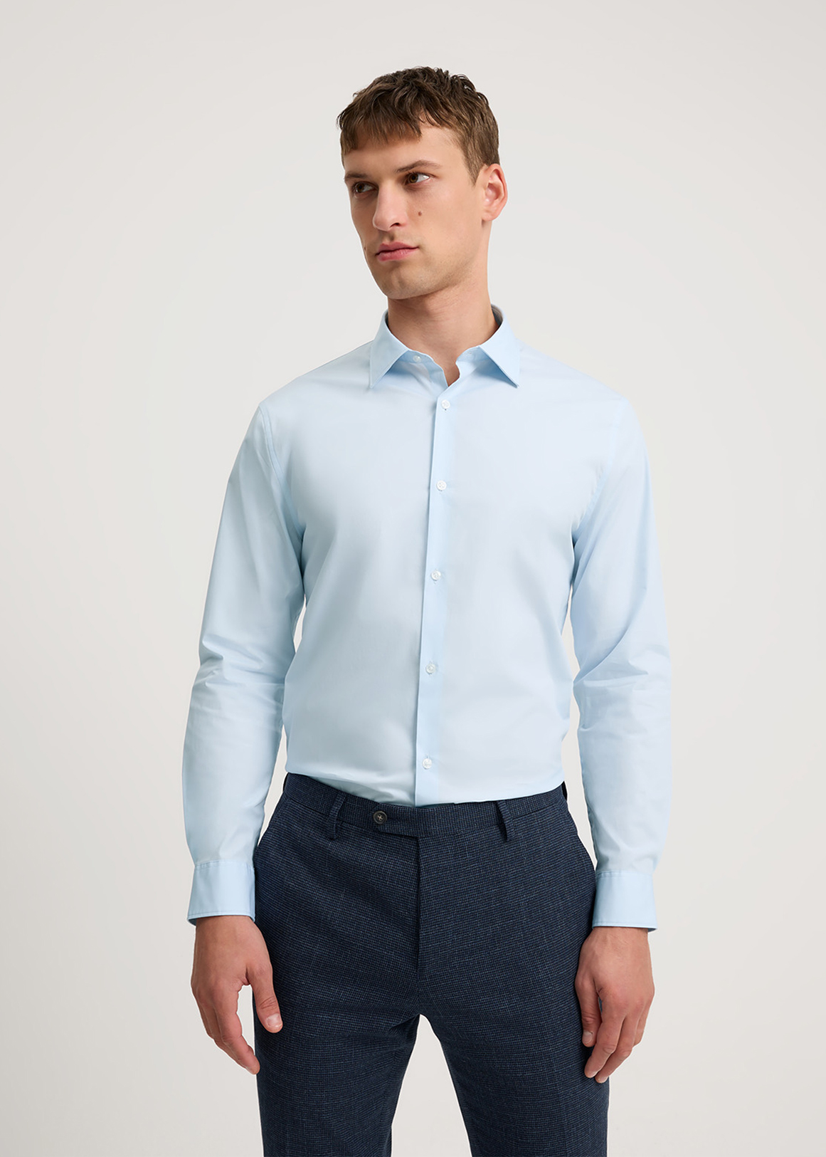 Tailored Fit Poplin Stretch Shirt | Woolworths.co.za