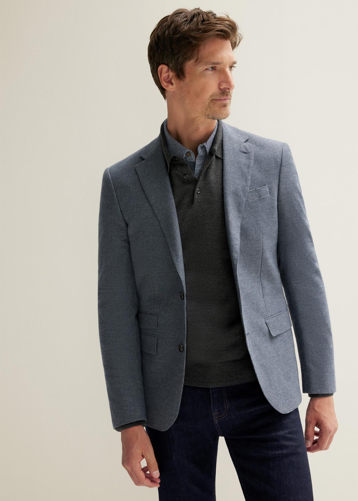 Tailored Fit Puppytooth Blazer | Woolworths.co.za