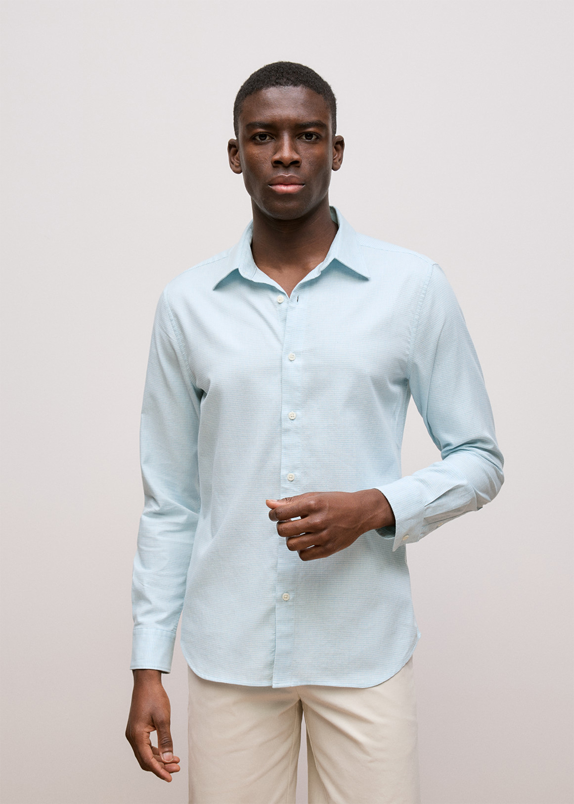 Tailored Fit Puppytooth Check Shirt