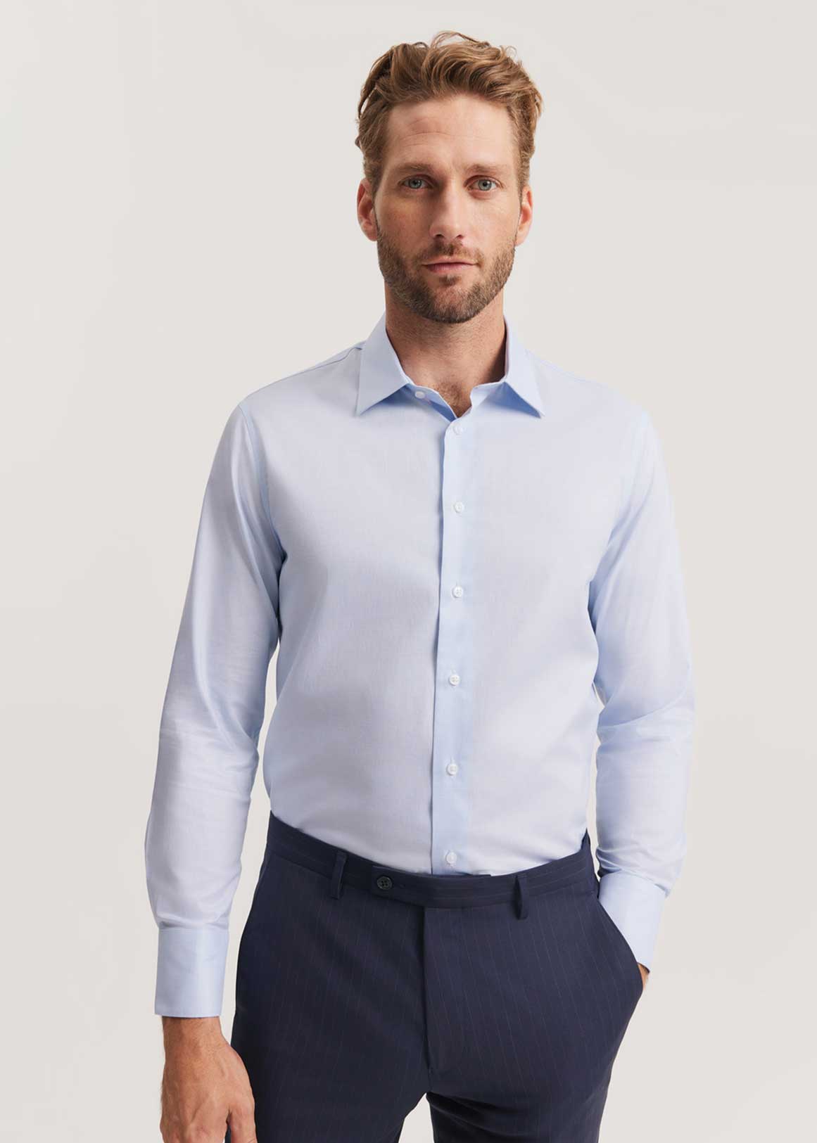 Tailored Fit Super Fine Cotton Prince Of Wales Shirt | Woolworths.co.za